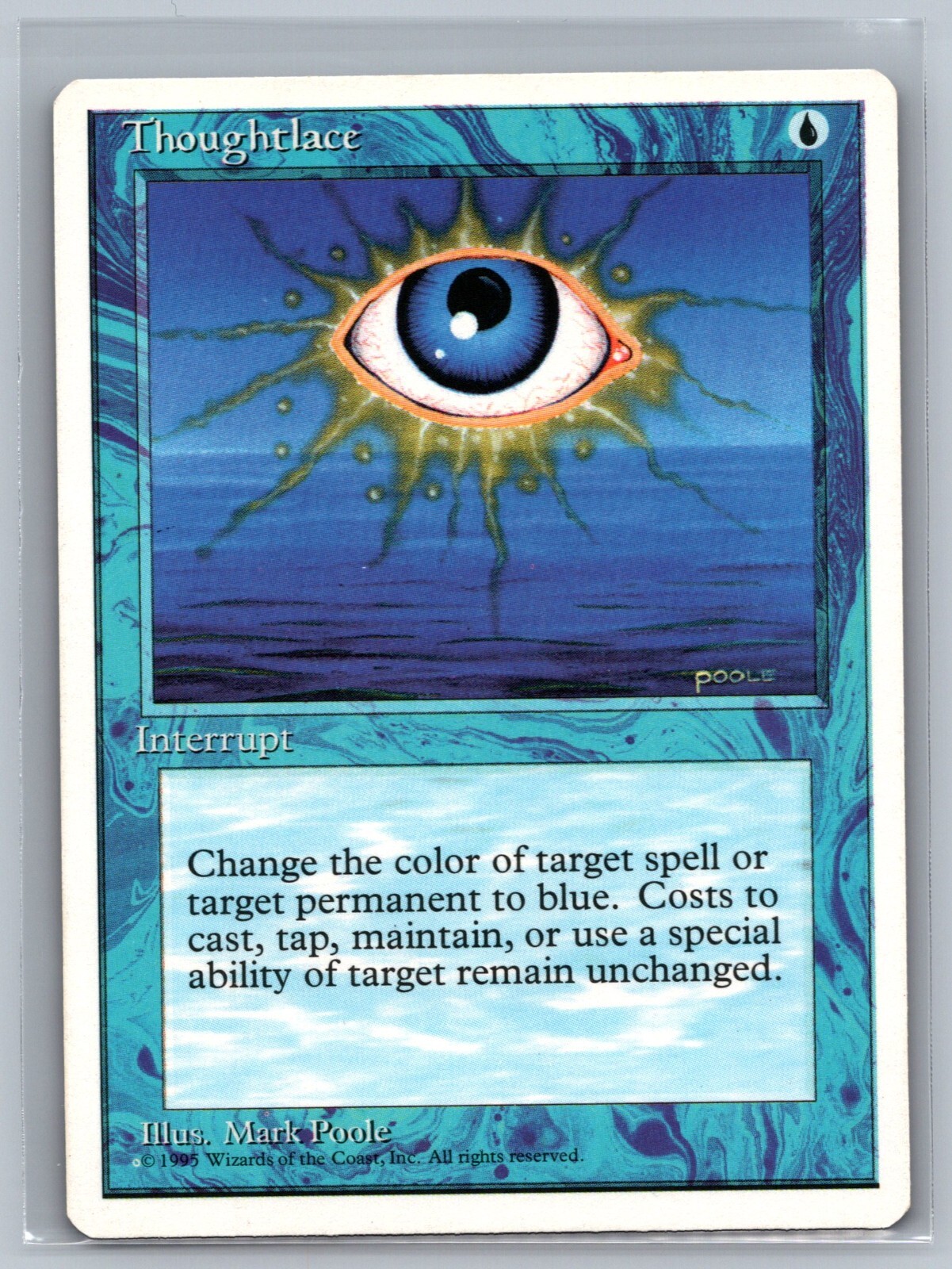 Magic The Gathering 4th Edition Thoughtlace MTG TCG CCG Fourth