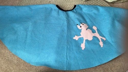Youth Poodle Skirt Turquoise M Great For Halloween