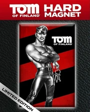 Tom of Finland "Keys" Leatherman Magnet (Men, shirtless, pants, keys, stud, gay)