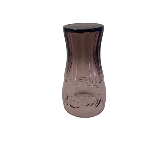 Genuine Coca-Cola Coke Glass Smoke Brown Ribbed Flared Large 6" Tall Vintage - Picture 5 of 9