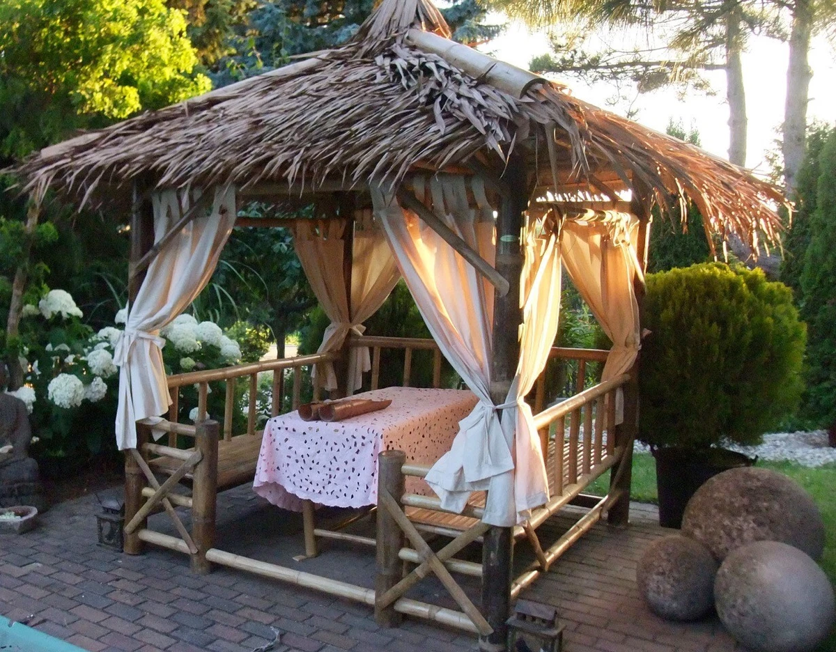 Bambus Pavillon in Pavillons online kaufen | eBay