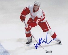 MATHIEU SCHNEIDER Signed DETROIT RED WINGS 8X10 Photo w/COA #4