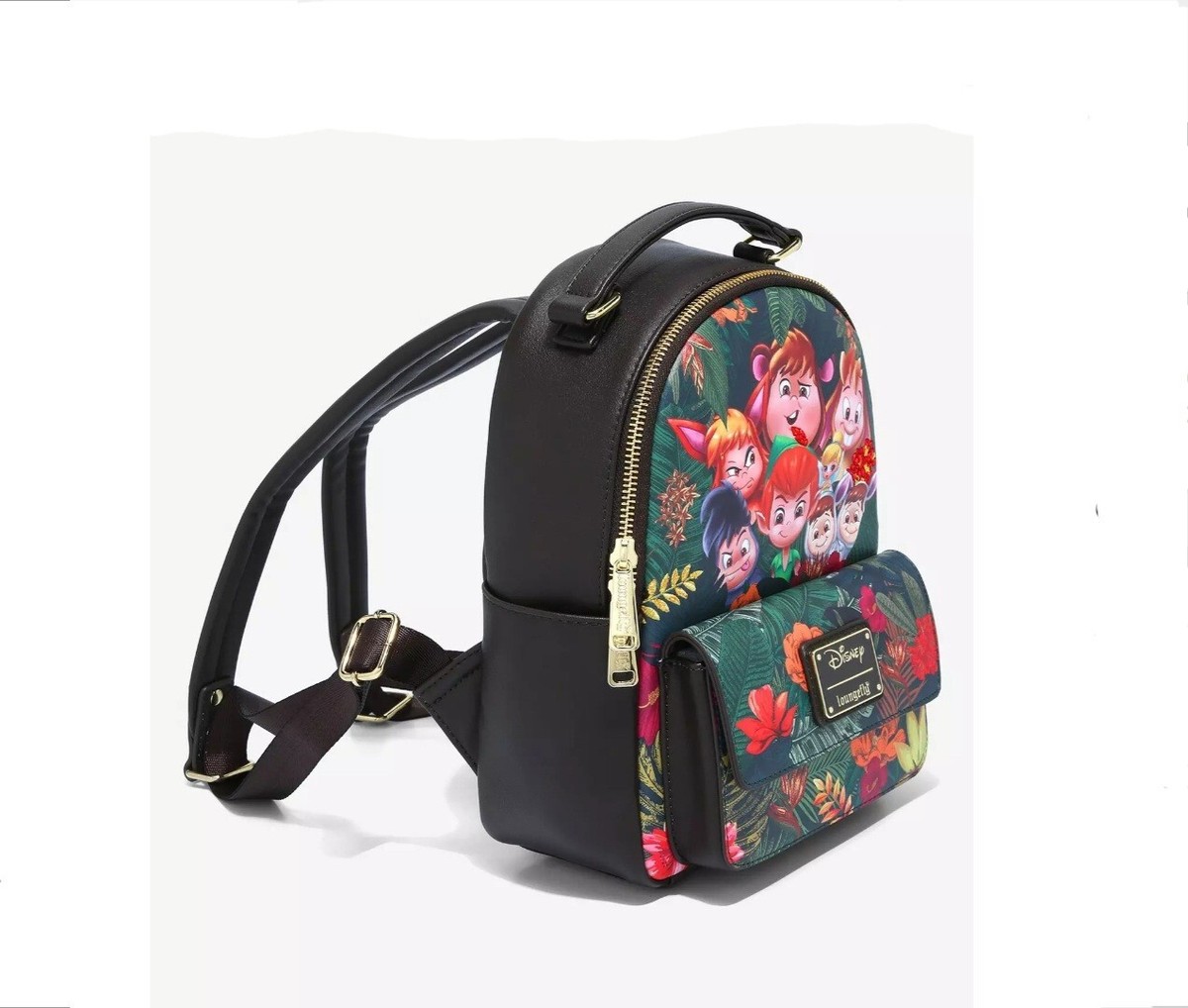 Loungefly Disney Peter Pan Lost Boys Chibi Jungle Mini Backpack
