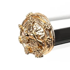 FLUTE CROWN Gold Plated for Yamaha, Pearl, Jupiter flutes. Flute Accessory. Bird