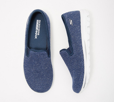 skechers go walk slip on mesh sneakers dazzle
