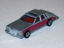 Vintage 1980 Hot Wheels Cadillac Seville Gray Maroon Diecast Car Hong Kong