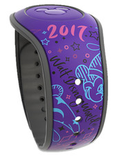 New Disney World 2017 Sorcerer Mickey Purple Magicband 2.0 Link It Later