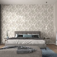 Vliestapete Marmoriert BläTter Floral Braun Grau Metallic 10402-37 (3,47€/1Qm)