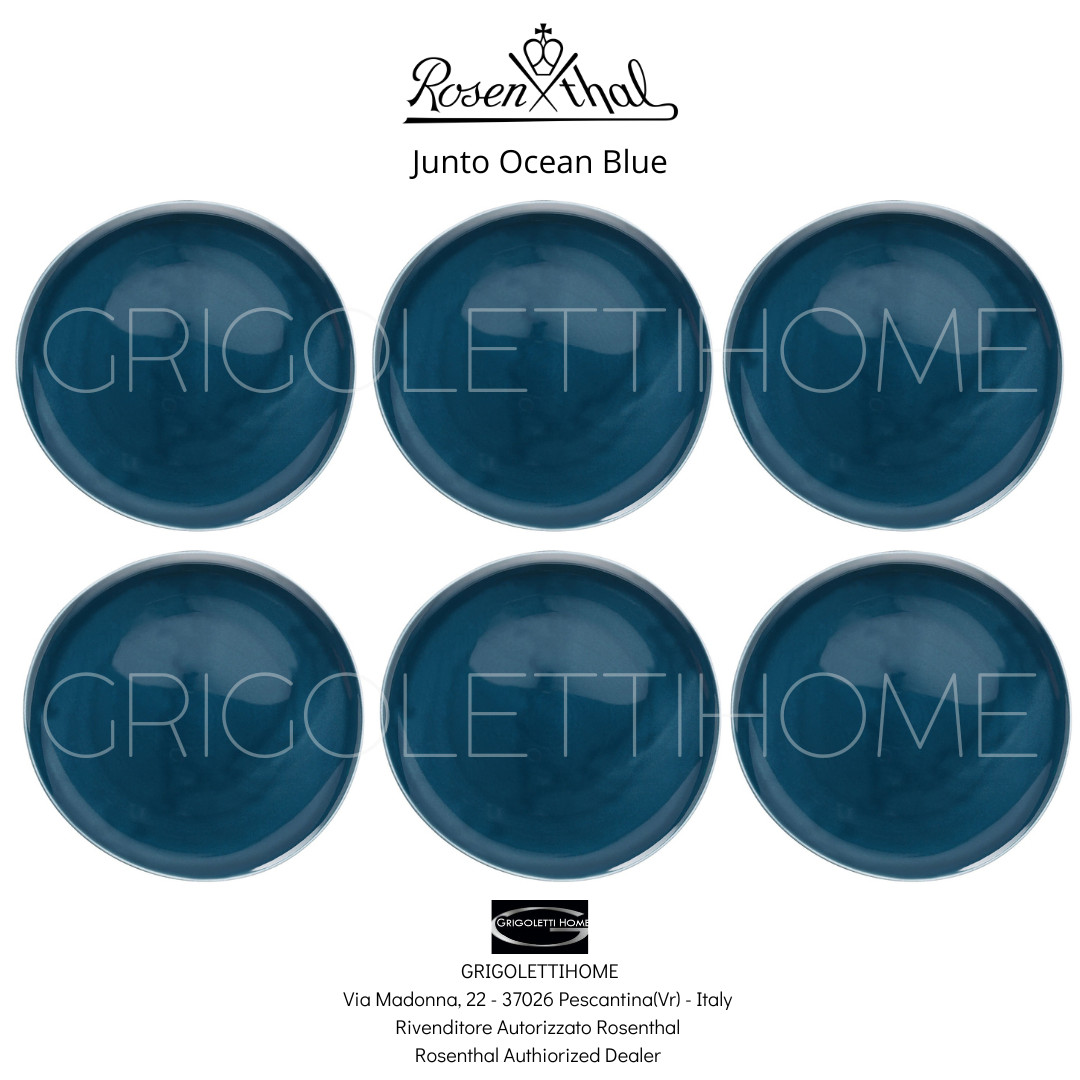 Rosenthal - Junto Ocean Blue - Set 6 Dinner Plates 27 cm - Retailer