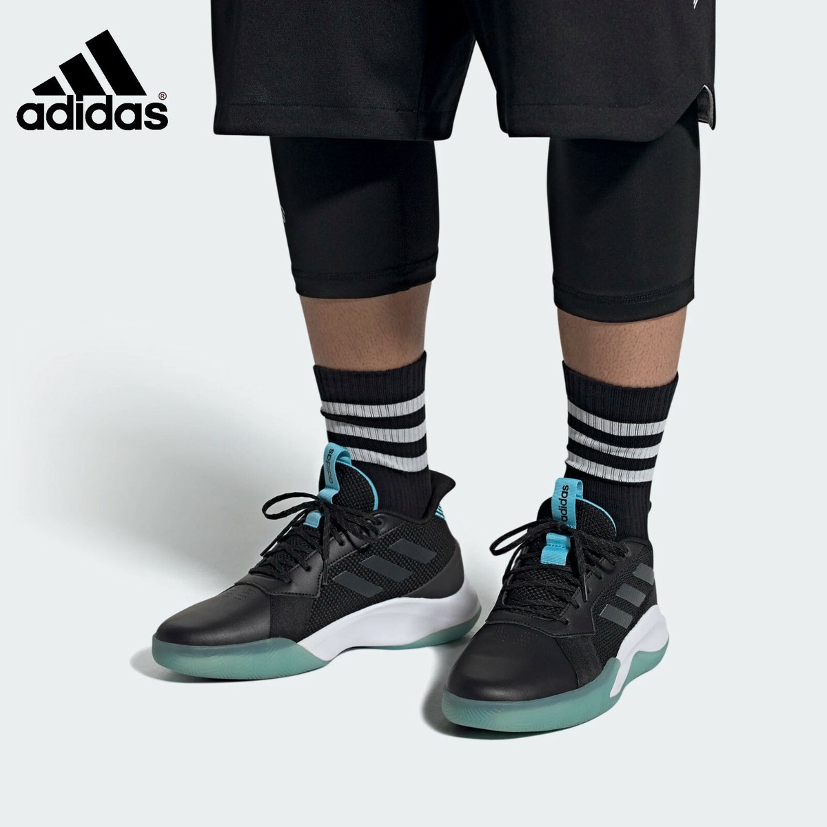 Adidas RunTheGame Basketball Shoe Core Black EG0983 Men's