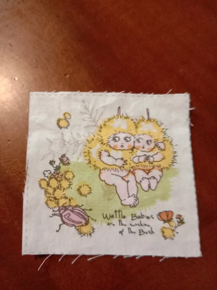 Vintage May Gibbs Gumnut Babies Fabric Patch - image 2 of 2