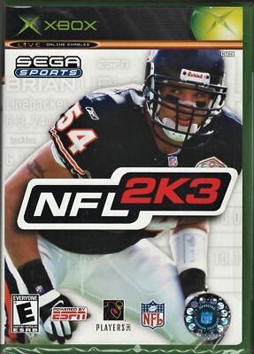 NFL 2K3 Football Xbox (Brand New Factory Sealed US Version) Xbox