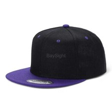 Snapback Hat Flat Brim Baseball Cap Trucker Solid Plain Blank Men Hip Hop Army