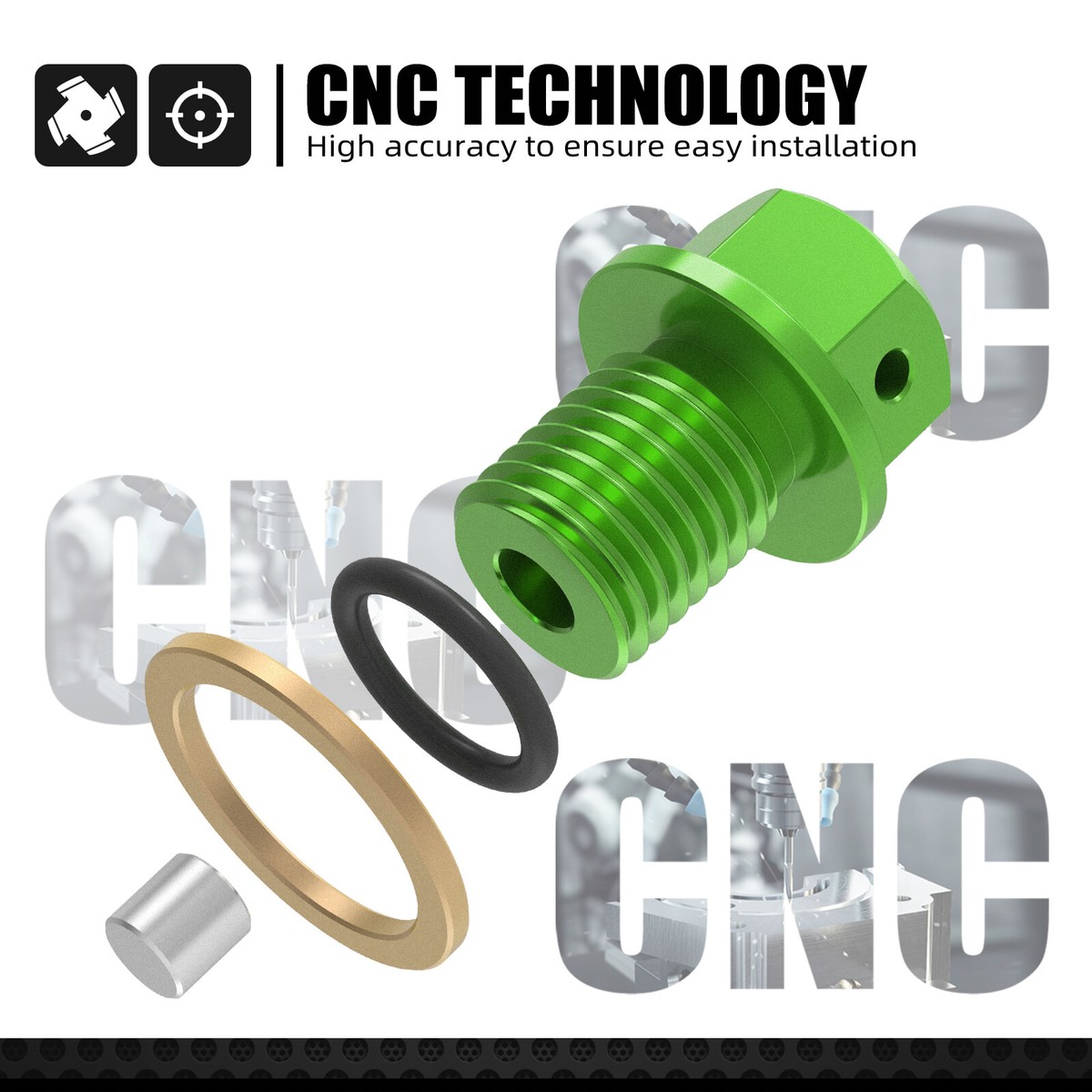 M12 x 1.5 Oil Drain Pan Bolt Plug for Kawasaki NINJA250 NINJA250R