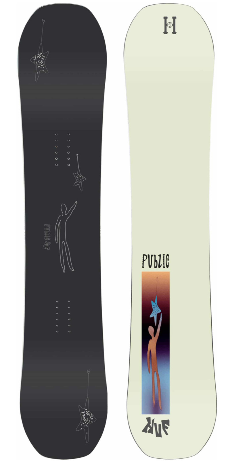 2023 NWT PUBLIC x HUF DISPLAY COLLAB SNOWBOARD 153cm $480 frame camber true twin