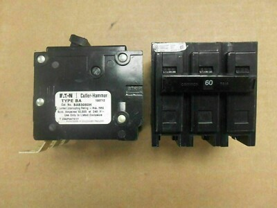 #ad Eaton C H Westinghouse BAB BAB3060H 3 Pole 60 Amp 240v Bolt On Circuit Breaker $30.00