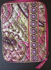 VERA BRADLEY Mini Tablet E-Reader Sleeve Case VIVA LA VERA 8 1/2" X 6 1/2"