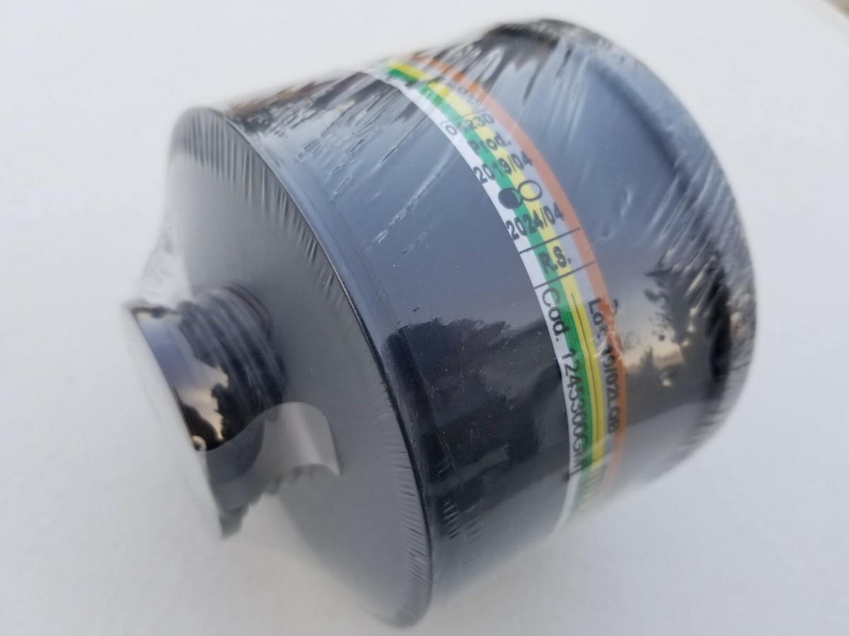 US. M6A2 CBRマスク用フード Premium NBC / CBRN 40mm Gas Mask Filters 6-Pak Military
