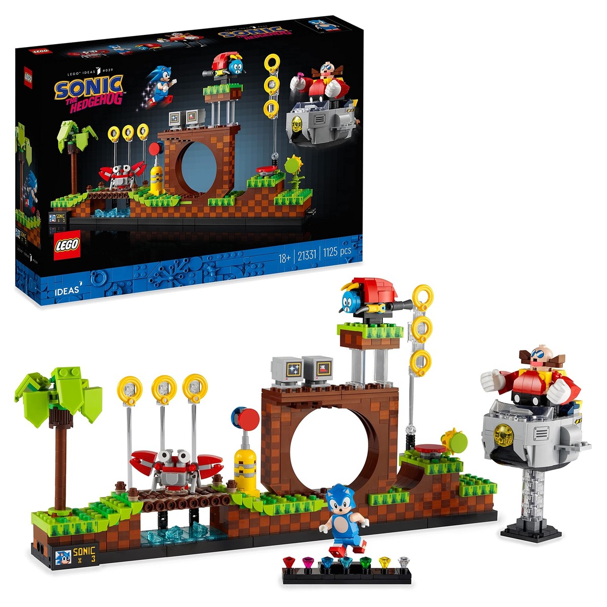 LEGO IDEAS SONIC THE HEDGEHOG GREEN HILL ZONE Block Building Toy