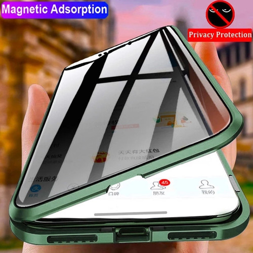 360 Tempered Glass Magnetic Slim Phone Case for iPhone 11 12 13 14 15 Pro Max - Picture 2 of 18