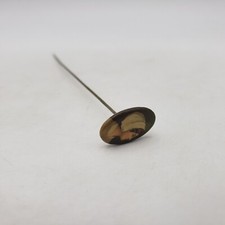 Antique Priscilla, Maid of New England Hat Hair Pin Portrait 8 Inches Long