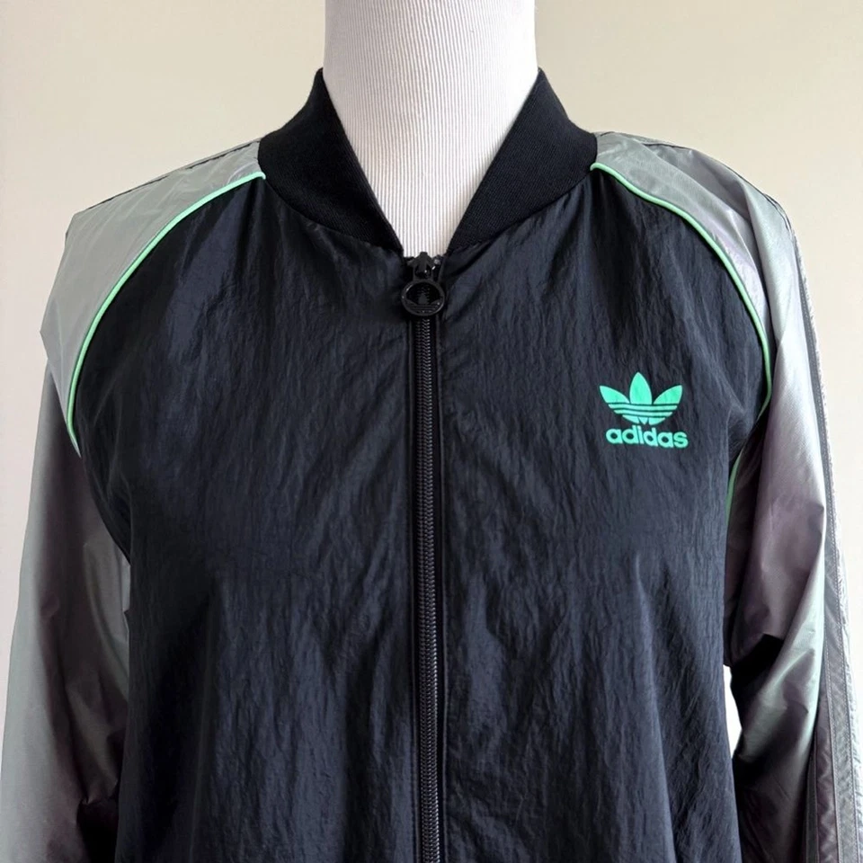Jaqueta Adidas Tecido Superstar Track Top Masculina Média Leve Iridescente Preta - Imagem 4 de 4