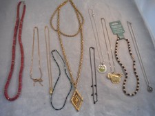 Lote Collar Vintage Arco Pepita Perla Delfín Bisutería Cielo LOTE 2 Caja L
