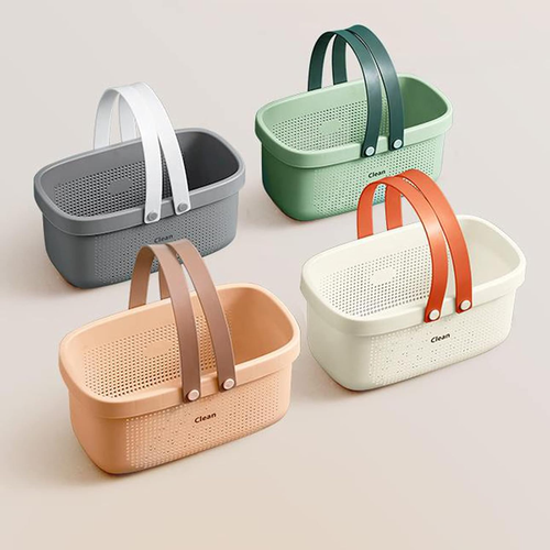 Jiatua Plastic Storage Basket with Handle Portable Shower Caddy Tote Organizer B - Picture 4 of 6