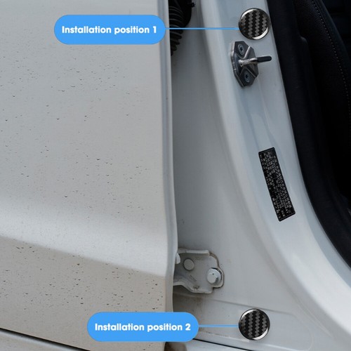 4x 20mm Car Door Lock Keyhole Cap Protector Sticker Door Shock Absorbing Gasket - Picture 8 of 18