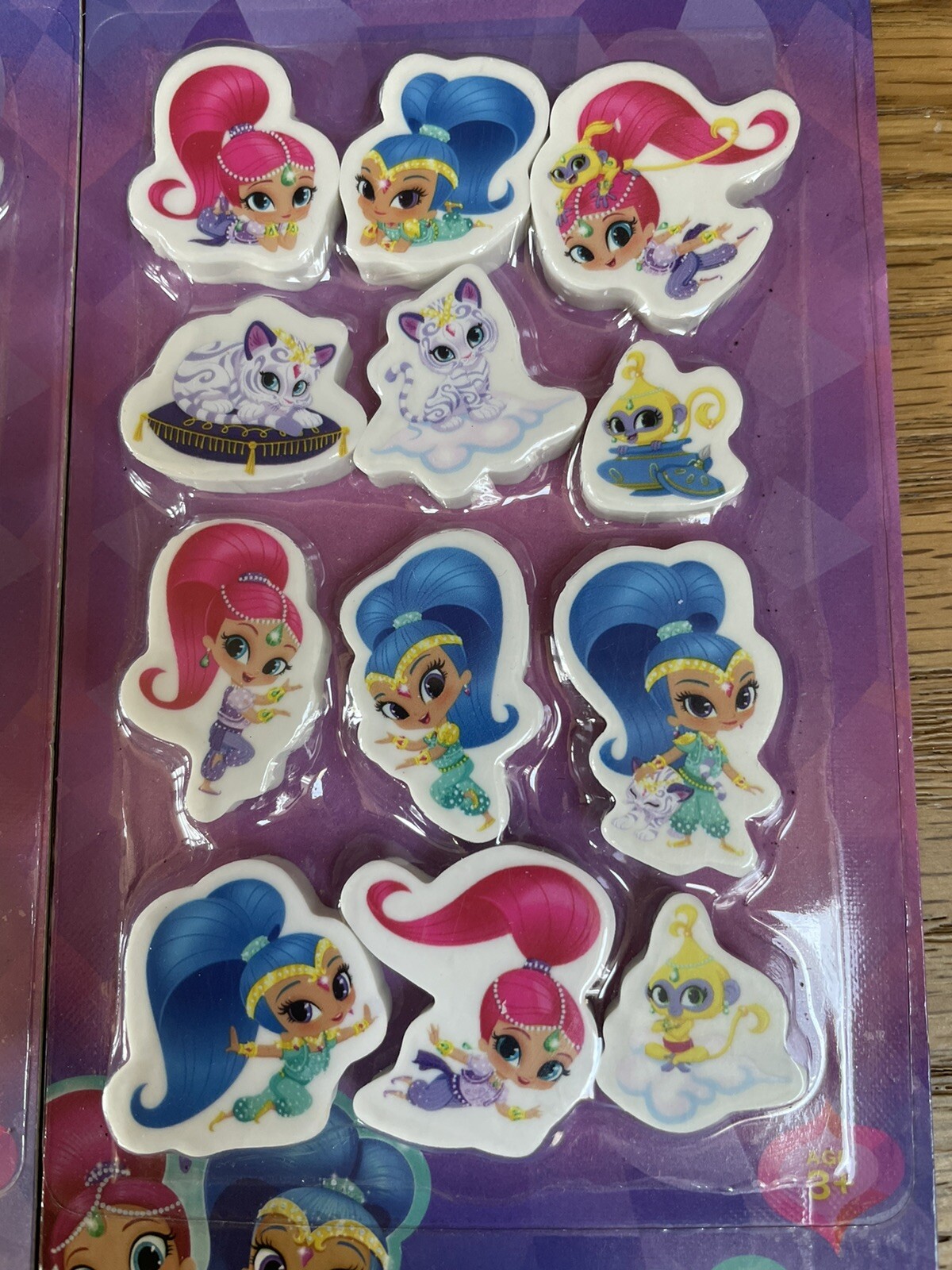 Nickelodeon Shimmer And Shine Cancellatori / Gomme - 3 Confezioni/36 Articoli - Borse da festa - Foto 2 di 3