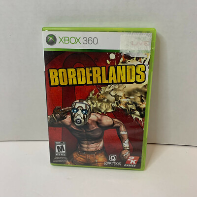 Borderlands Xbox 360 Good Condition Tested manual included Box C