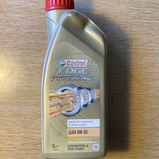 Castrol EDGE 0W-30 LL04 Fully Synthetic Engine Oil - Premium Grade - 1 Litre