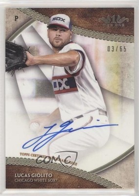 2017 Topps Tier One Break Out 3/65 Lucas Giolito #BOA-LG Auto c8a