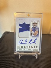 2012 Andrew Luck National Treasures RPA /49 Colts Rookie Patch Auto On Card Auto. rookie card picture