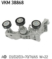 Riemenspanner, Keilrippenriemen SKF VKM 38868 MERCEDES-BENZ 266 200 06 70
