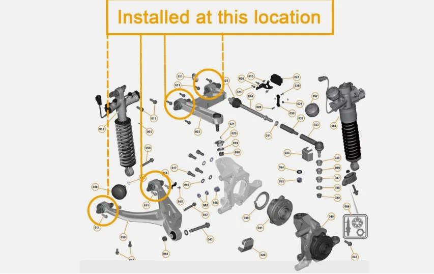 12* McLaren Front Upper Lower Control Arm Bushings 12C 625C 650S 540C 570GT - Image 3 of 4