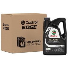 EDGE 0W-20 Full Synthetic Motor Oil - 3-Pack of 5 Quart Jugs for Care 39.46 per gallon