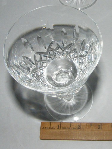 4 Vtg Waterford Irish Crystal LISMORE Claret Wine Goblet Glasses Stemware 5 7/8" - Picture 10 of 11