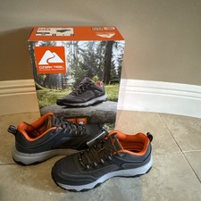 Ozark Trail Men's RIDDER Low Hiking Boot Sneaker Size 7 Leather Water Resistant