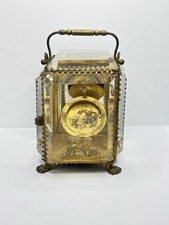 Antique French Napoleon Pocket Watch Casket Display Miniature Vitrine Griffin