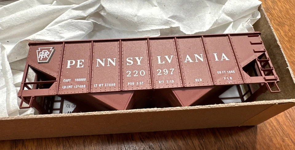 Accurail HO Kit #2544.1 USRA 55 Ton Hopper Pennsylvania 220297 NOS NY - Image 3 of 4
