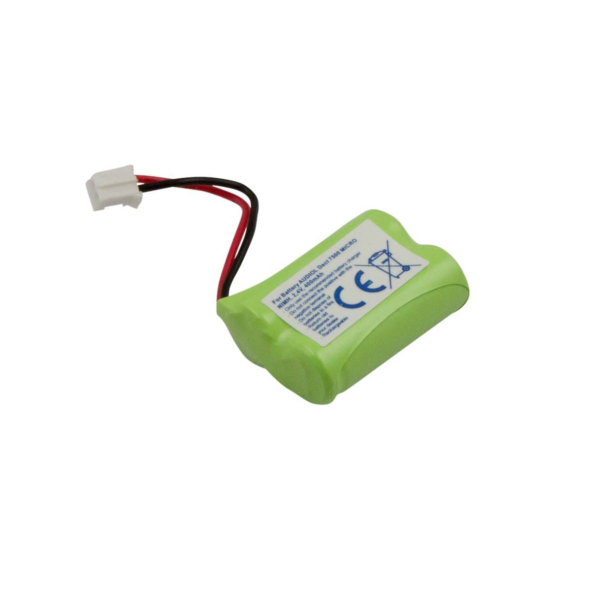 Batterie Avizar pour téléphone DECT Audioline Switel 2.4V 400mAh NiMH