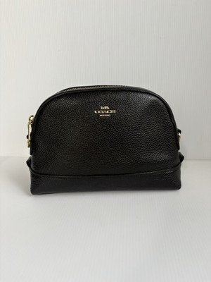 COACH #F76673 Pebbled Leather Dome Crossbody - Black Color - NO STRAP-AS IS