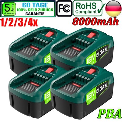 1/ 4X für Bosch Li-ion Akku PBA 18V 8,0Ah PSB For All 18v-system Professional DE