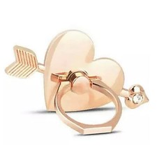 Love Heart Ring Holder for Cell Phone Case, Cupid's Arrow Bling Glitter Spark...