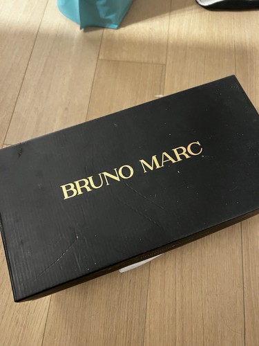 Bruno Marc dunkelbraune elegante Leder Budapester Oxford Schuhe Herren Größe 8 - Bild 5 von 5