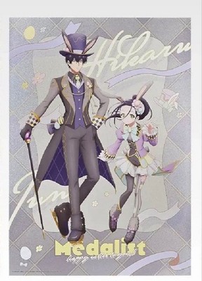 1st Lottery Medalist Metallic Sheet Mitsuru Okazaki Night Hawk Pure