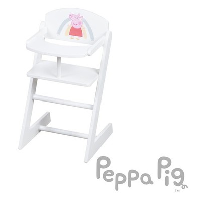 roba Puppenhochstuhl Peppa Pig mit Essbrett, weiß - B-Ware neuwertig