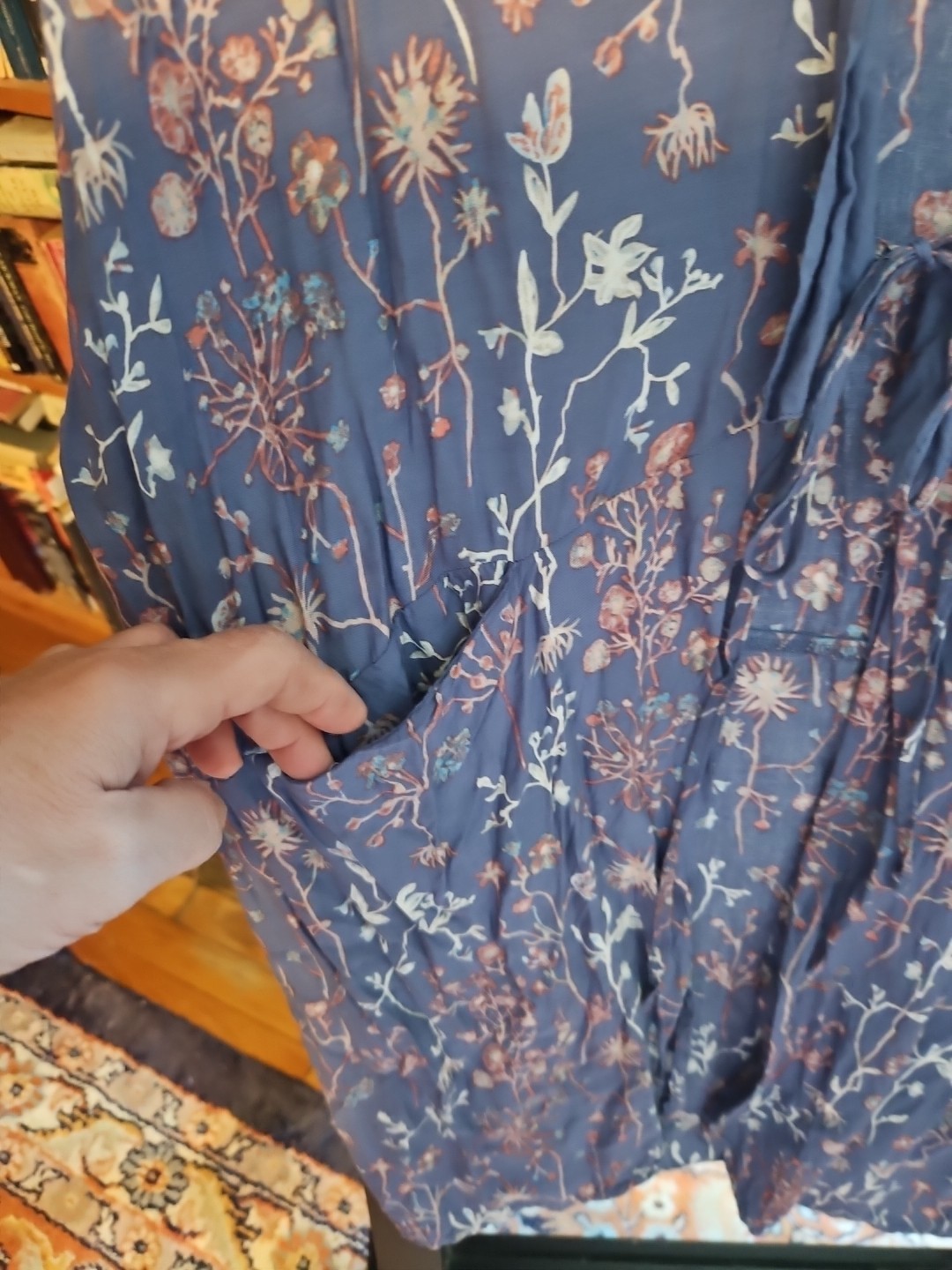 Universal Thread Tie Front Flutter Sleeve Kimono … - image 6