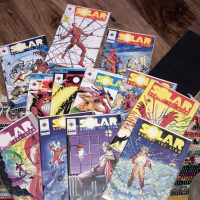 Valiant Comics Solar: Man of the Atom Boarded Comic Book Lot